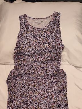 Amazon Essentials Purple Leopard-Print Sleeveless Tank - Girls